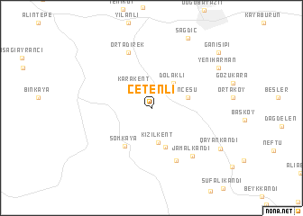 map of Çetenli