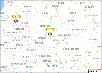 map of (( Çetë ))