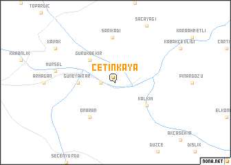 map of Çetinkaya