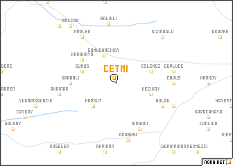 map of Çetmi