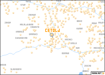 map of Četolj