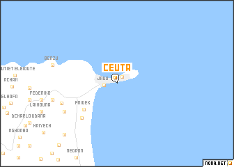 map of Ceuta