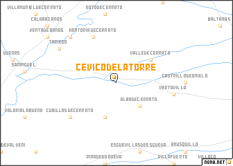 map of Cevico de la Torre