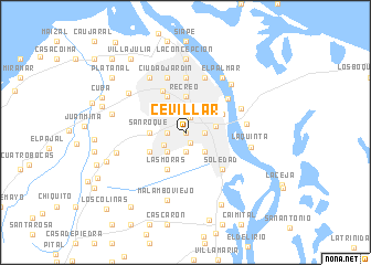 map of Cevillar