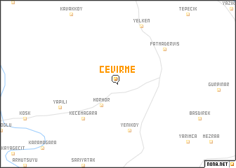 map of Çevirme