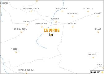 map of Çevirme