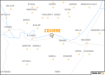 map of Çevirme