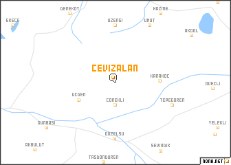 map of Cevizalan