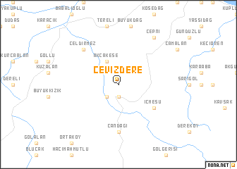 map of Cevizdere