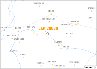 map of Cevizdüzü