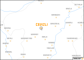 map of Cevizli