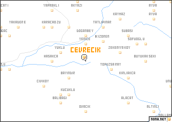 map of Çevrecik