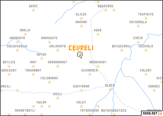 map of Çevreli