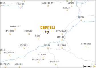 map of Çevreli