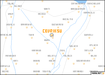 map of Çevriksu