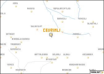 map of Çevrimli