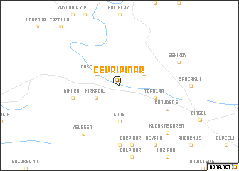 map of Çevripınar