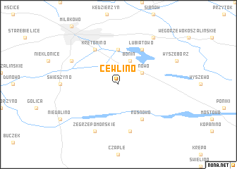 map of Cewlino