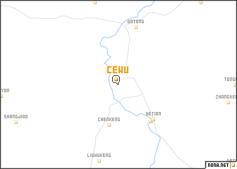 map of Cewu