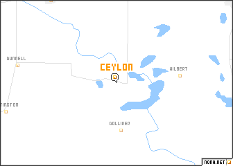map of Ceylon