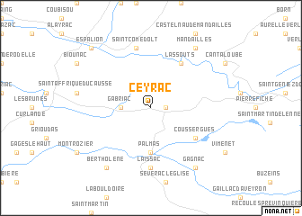 map of Ceyrac