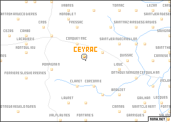 map of Ceyrac