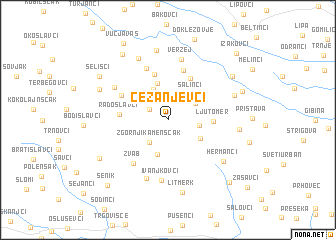 map of Cezanjevci