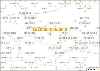 map of Cezarówka Górna