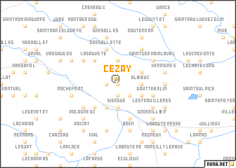 map of Cezay