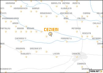 map of Cezieni