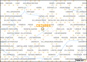 map of Cezures