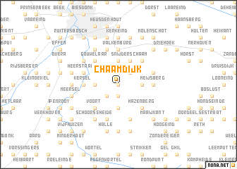 map of Chaamdijk