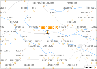 map of Chabanais