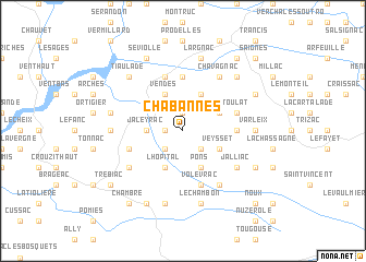 map of Chabannes