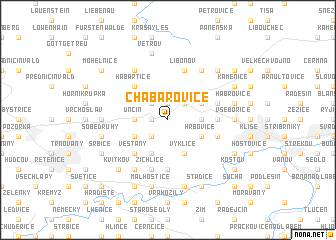 map of Chabařovice