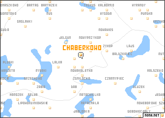 map of Chaberkowo