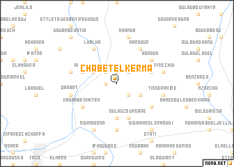 map of Chabet el Kerma