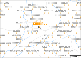 map of Chabīnlū