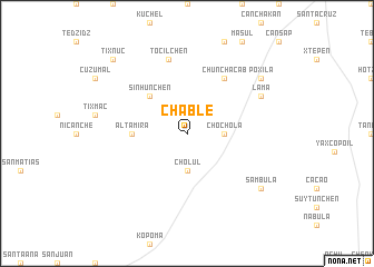 map of Chablé