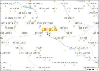 map of Chablis