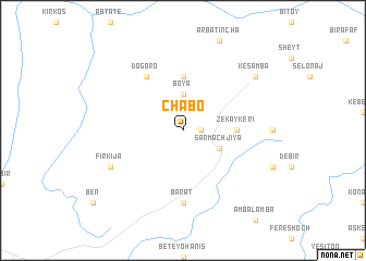 map of Chʼabo