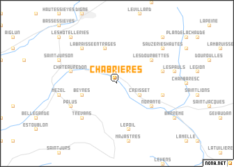 map of Chabrières