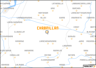 map of Chabrillan