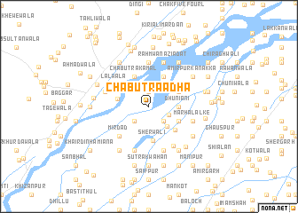 map of Chabūtra Ādha