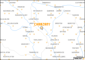 map of Chabžany