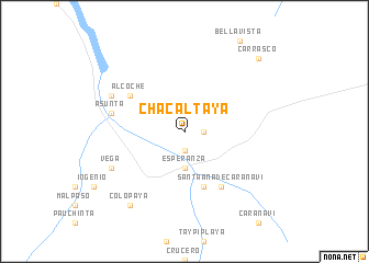 map of Chacaltaya