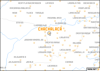 map of Chachalaca