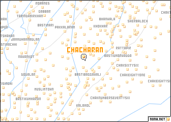 map of Chācharān