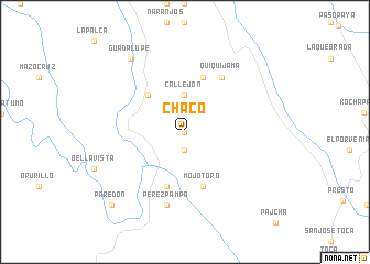 map of Chaco