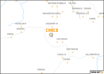 map of Chaco